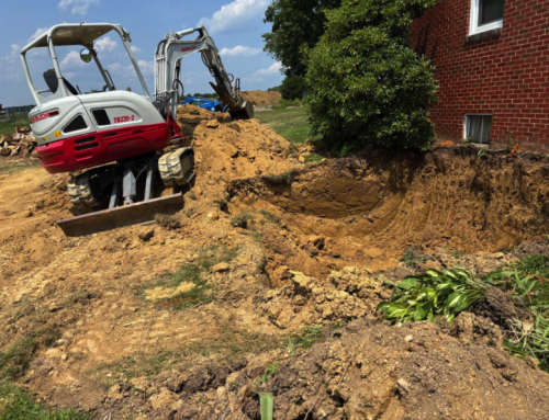 Excavating for Basement Level Patio